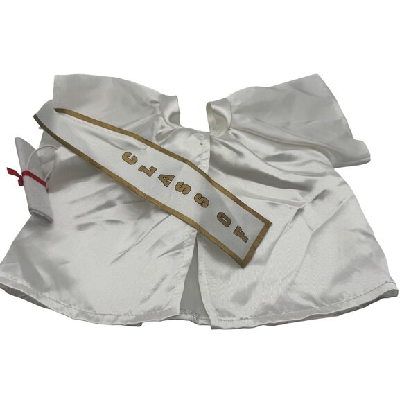 Build-A-Bear Workshop Graduation Set White Satin Gown 2013 For Teddy Bear - Picture 5 of 5